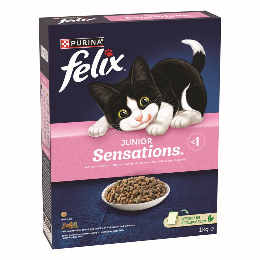 Felix Kattenvoer Droog Junior Sensations 1 kg