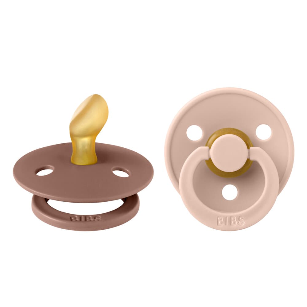 Bibs Fopspeen Anatomisch Maat 1 0-6 mnd Woodchuck Blush 2 stuks