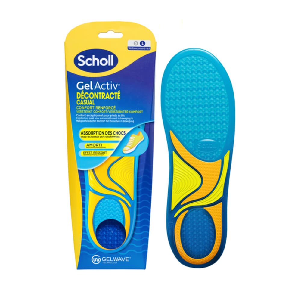 Scholl GelActiv Inlegzolen Casual Large Maat 41-46.5 1 paar