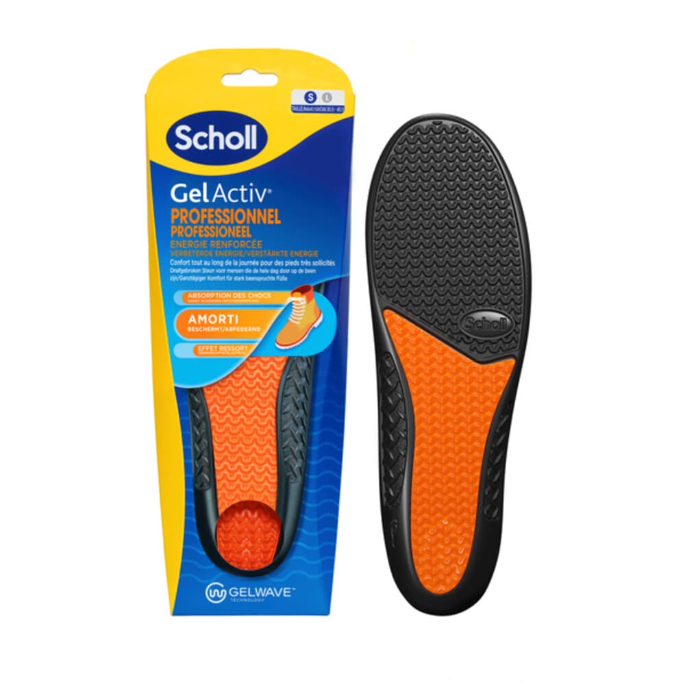 Scholl GelActiv Inlegzolen Work&Boot Small Maat 35.5-40.5 1 paar