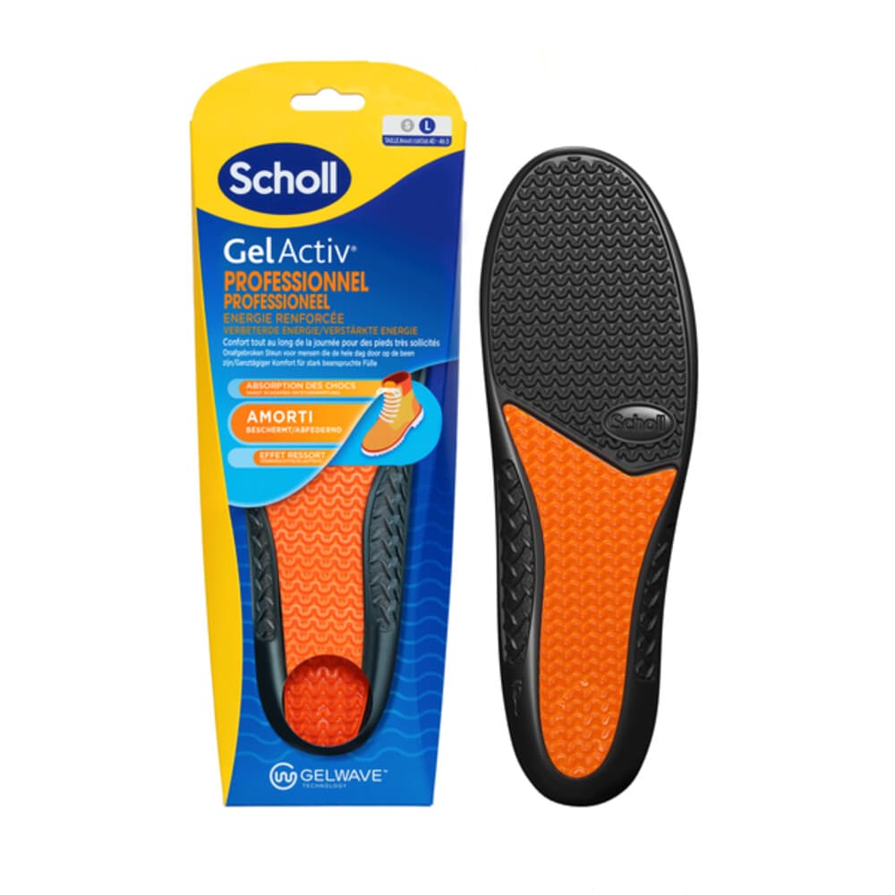 Scholl GelActiv Inlegzolen Professioneel Large Maat 41-46.5 1 paar
