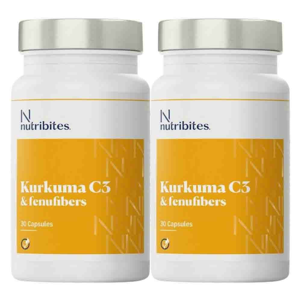 Gratis Verzending: 2x Nutribites Kurkuma C3 30 capsules