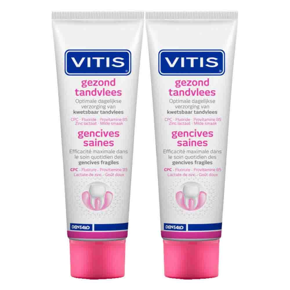2x Vitis Tandpasta Gezond Tandvlees 75 ml