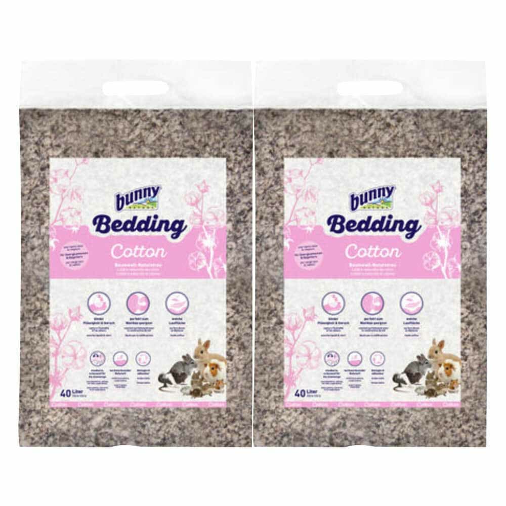 2x Bunny Nature Bodembedekking Katoen 40 liter