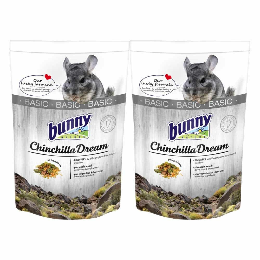2x Bunny Nature Chinchilladroom Basic 1,2 kg