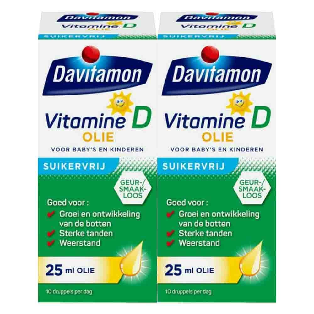 Gratis Verzending: 2x Davitamon Vitamine D Olie 25 ml