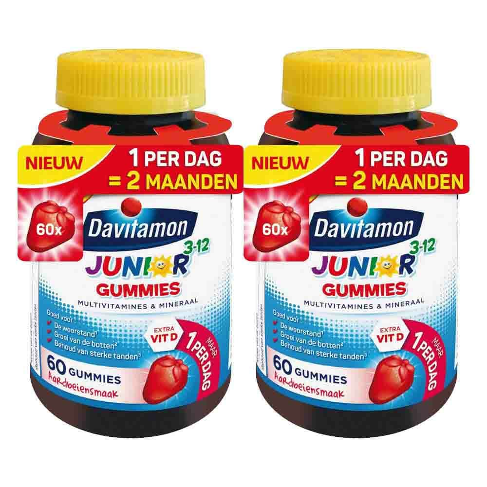 Gratis Verzending: 2x Davitamon Junior Gummies 3-12 jaar 60 gummies