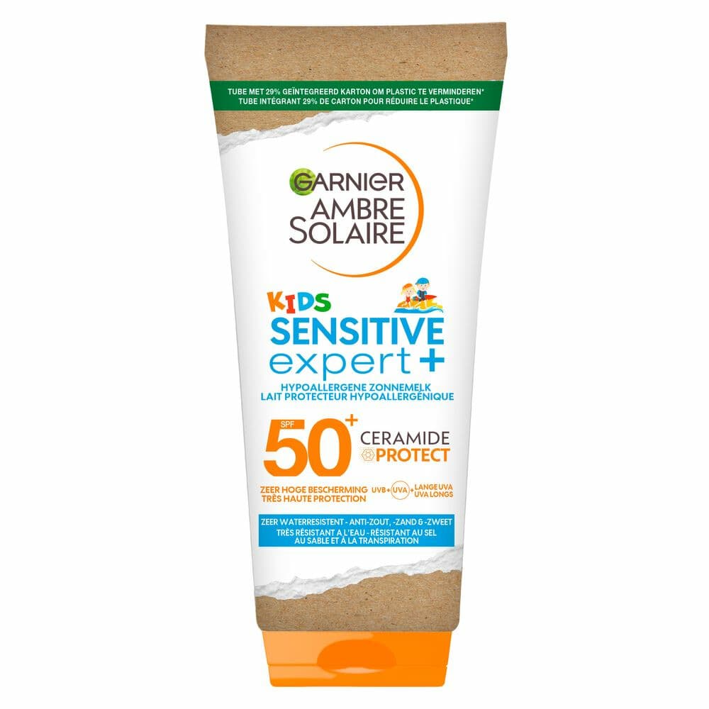6x Garnier Ambre Solaire Sensitive Expert+ Kids Zonnebrandmelk SPF 50+ 175 ml