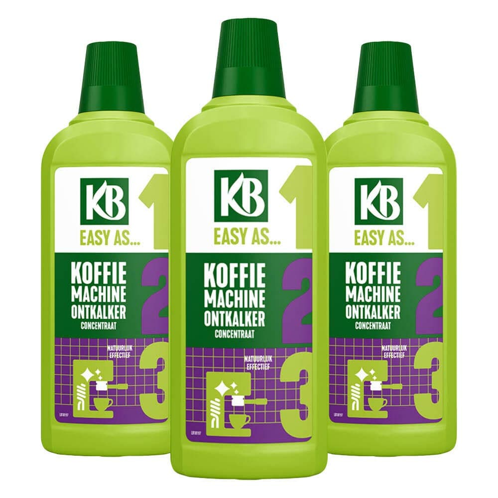 3x KB Easy Ontkalker Koffiemachine Concentraat 750 ml