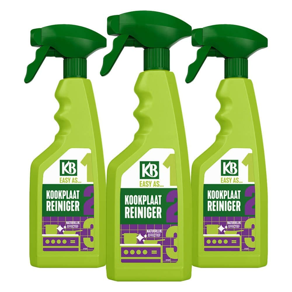 3x KB Easy Kookplaatreiniger Spray 500 ml