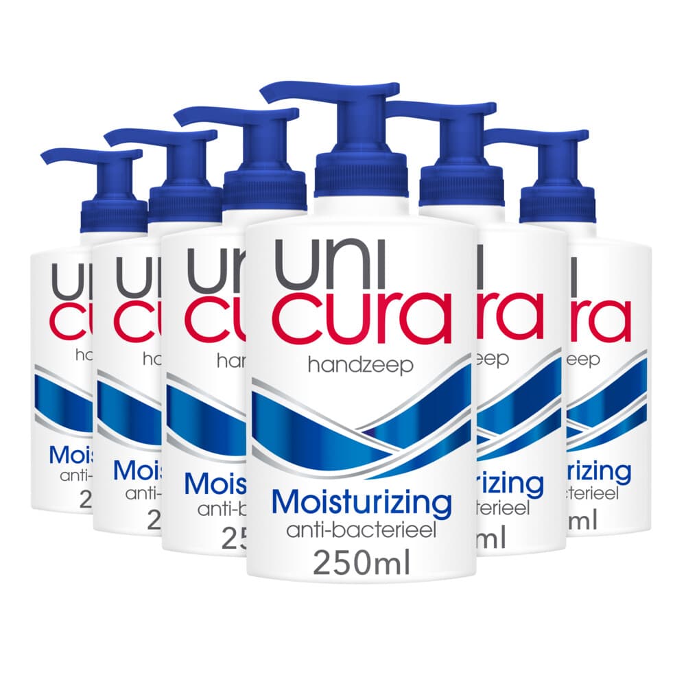 6x Unicura Vloeibare Handzeep Prebiotica Moisturizing 250 ml