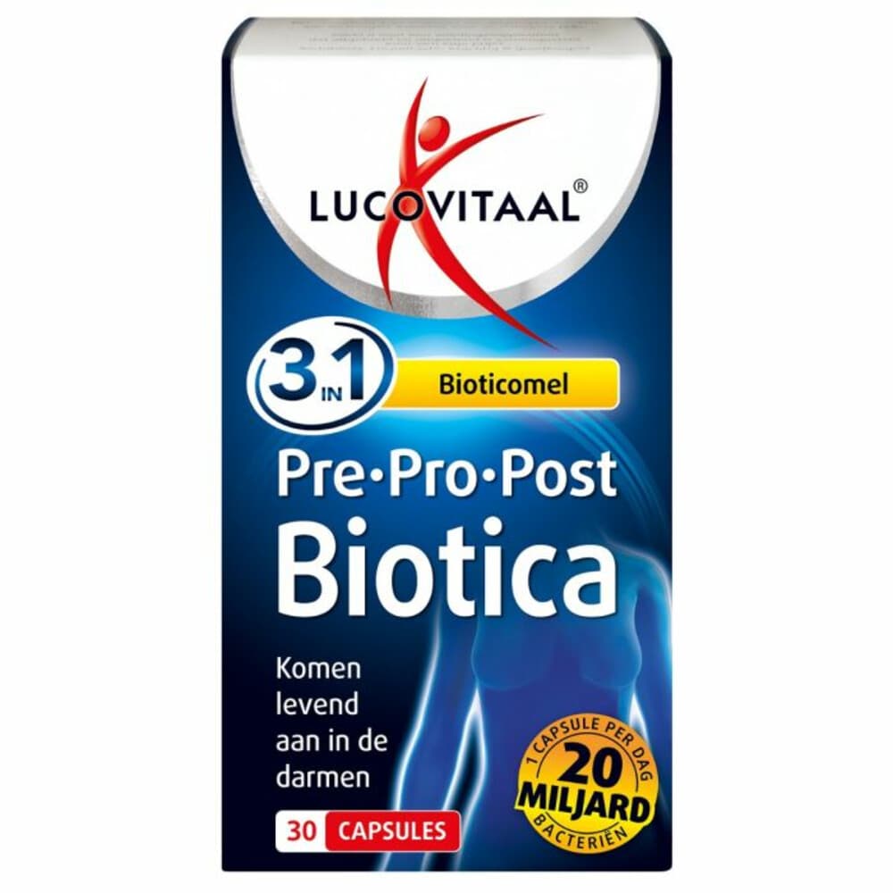 Gratis Verzending: 2x Lucovitaal Pre- Pro- Post Biotica 30 capsules
