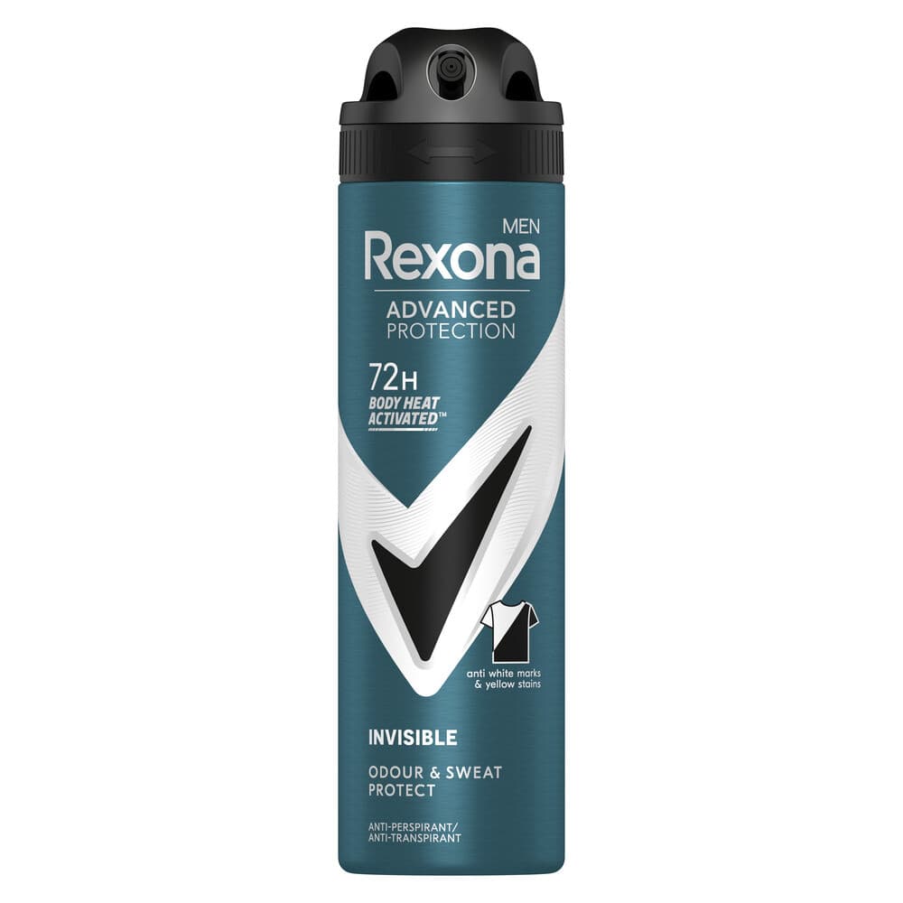 2+1 gratis: Rexona Men Deodorant Spray Advanced Protection Invisible 150 ml