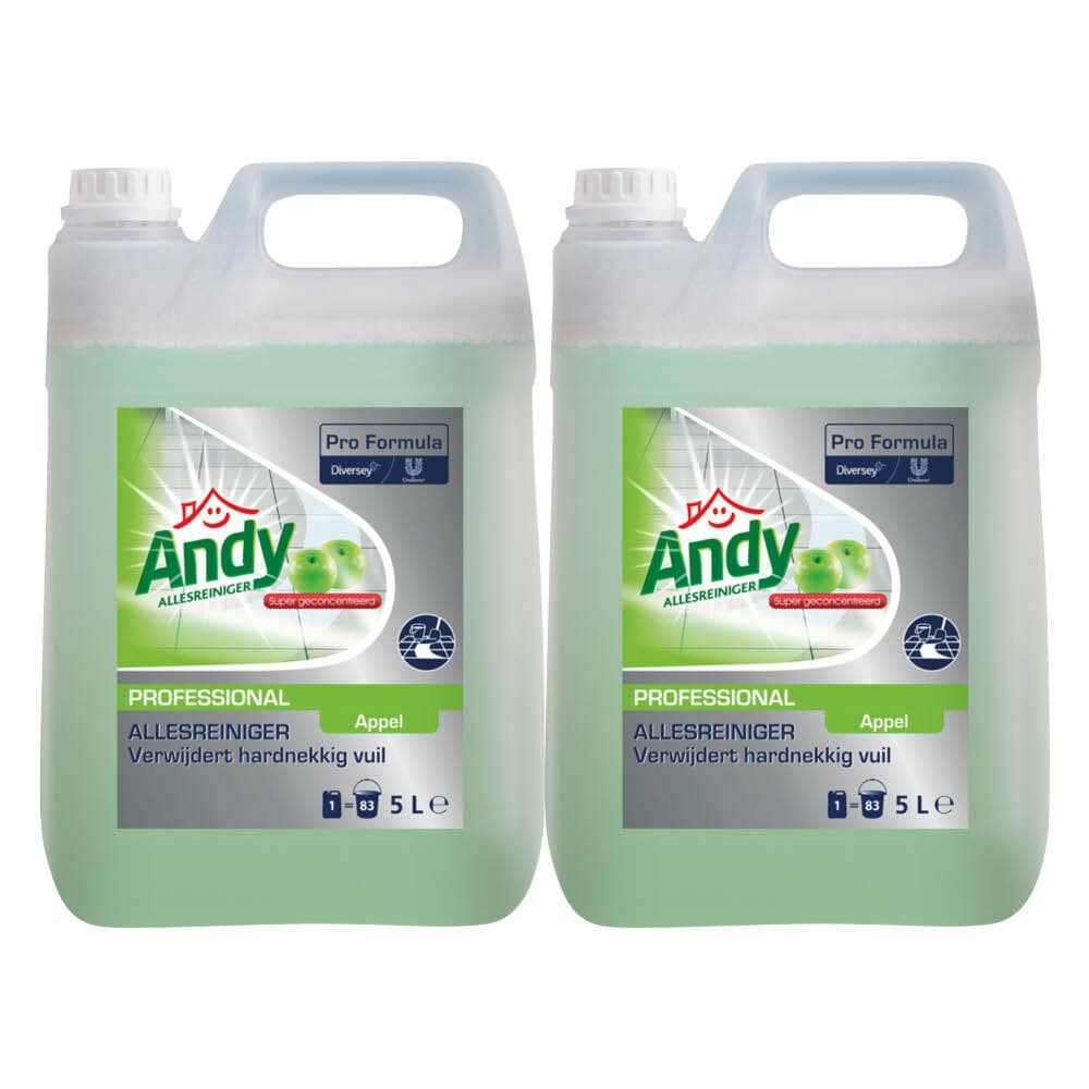 2x Andy Professional Allesreiniger Appel Pro Formula 5 liter