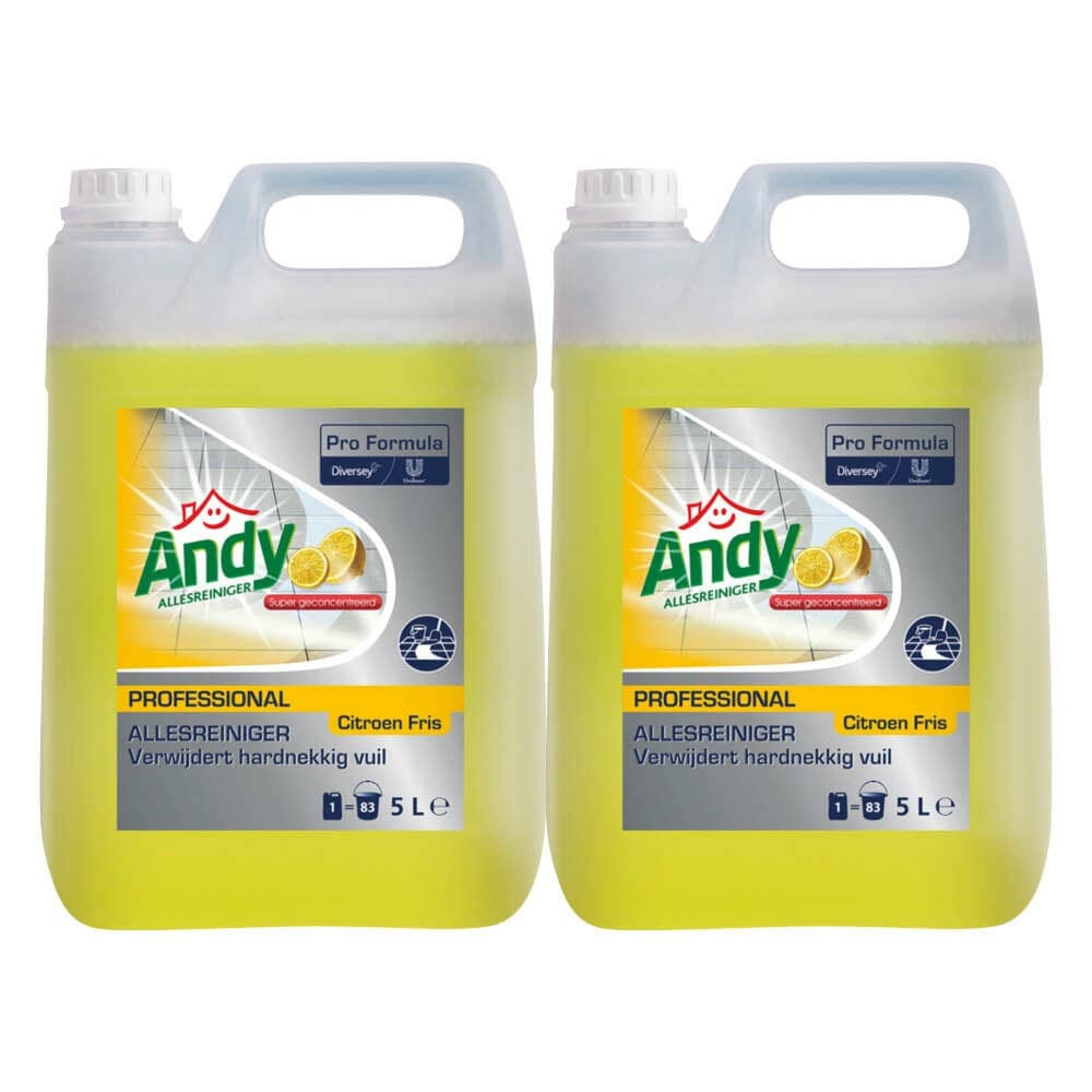 2x Andy Professional Allesreiniger Citroen Fris Pro Formula 5 liter