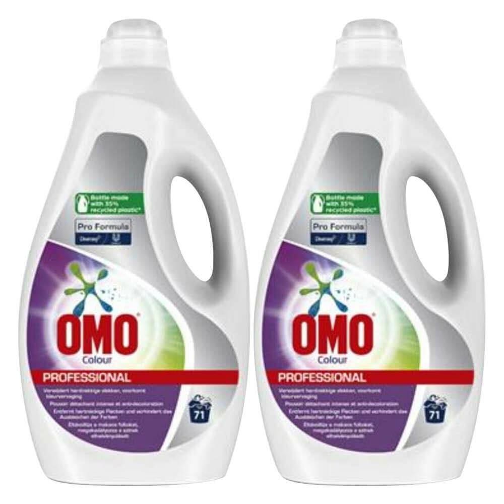 2x Omo Professional Vloeibaar Wasmiddel Color - 71 Wasbeurten Pro Formula 5 liter