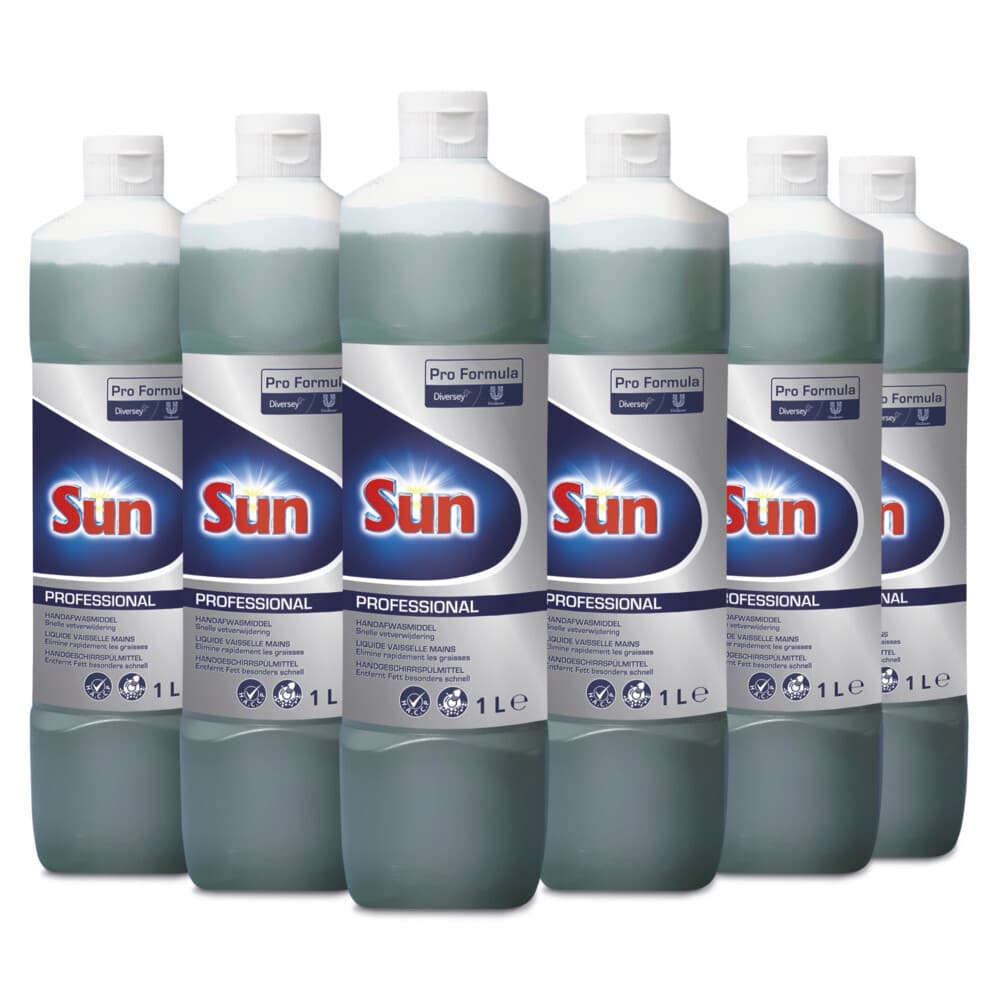 6x Sun Professional Handafwasmiddel Pro Formula 1 liter
