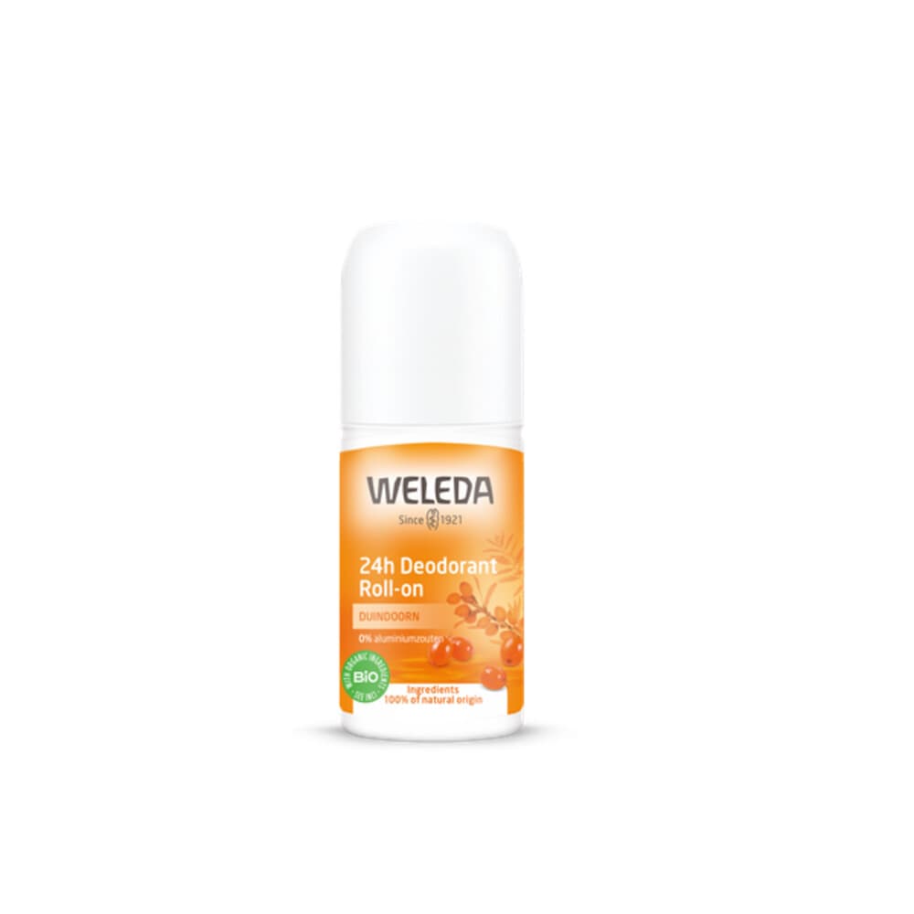 2e halve prijs: WELEDA 24h Roll-On Deodorant Duindoorn 50 ml