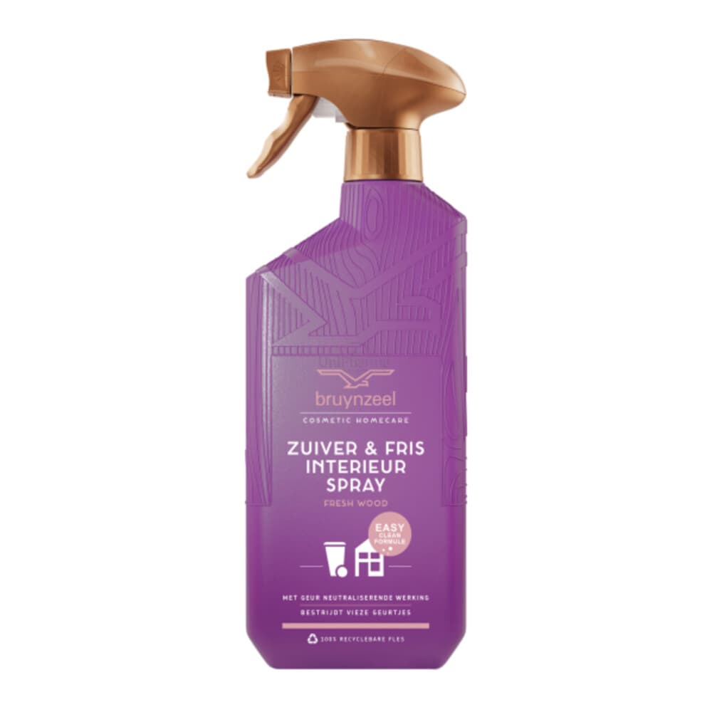 6x Bruynzeel CH Zuiver&Fris Interieurspray Fresh Wood 500 ml