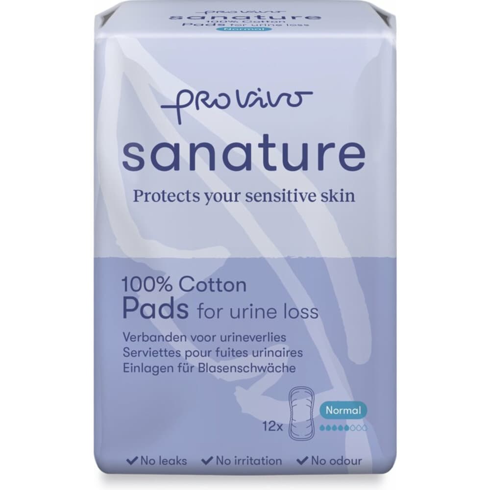 Sanature Pro Vivo 100% Katoenen Incontinentieverband Super Plus 14 stuks