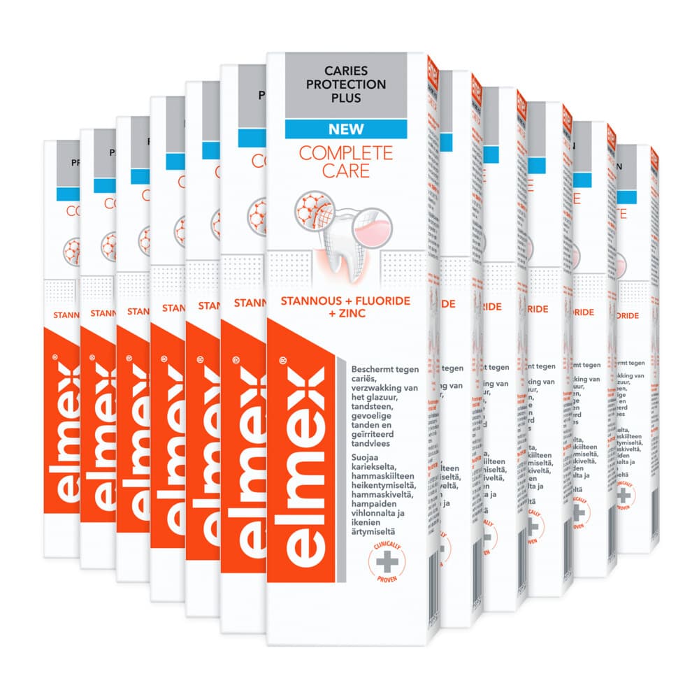 12x Elmex Tandpasta Caries Protection Plus Complete Care 75 ml
