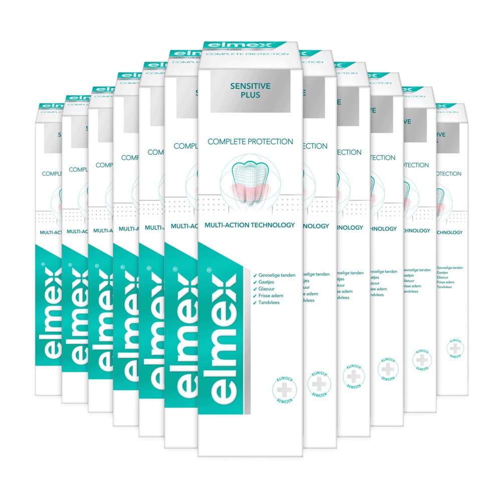 12x Elmex Tandpasta Sensitive Plus Complete Protection 75 ml