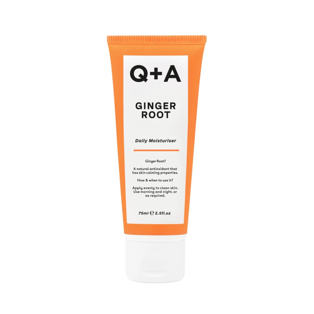 2e halve prijs: Q+A Ginger Root Daily Moisturiser 75 ml
