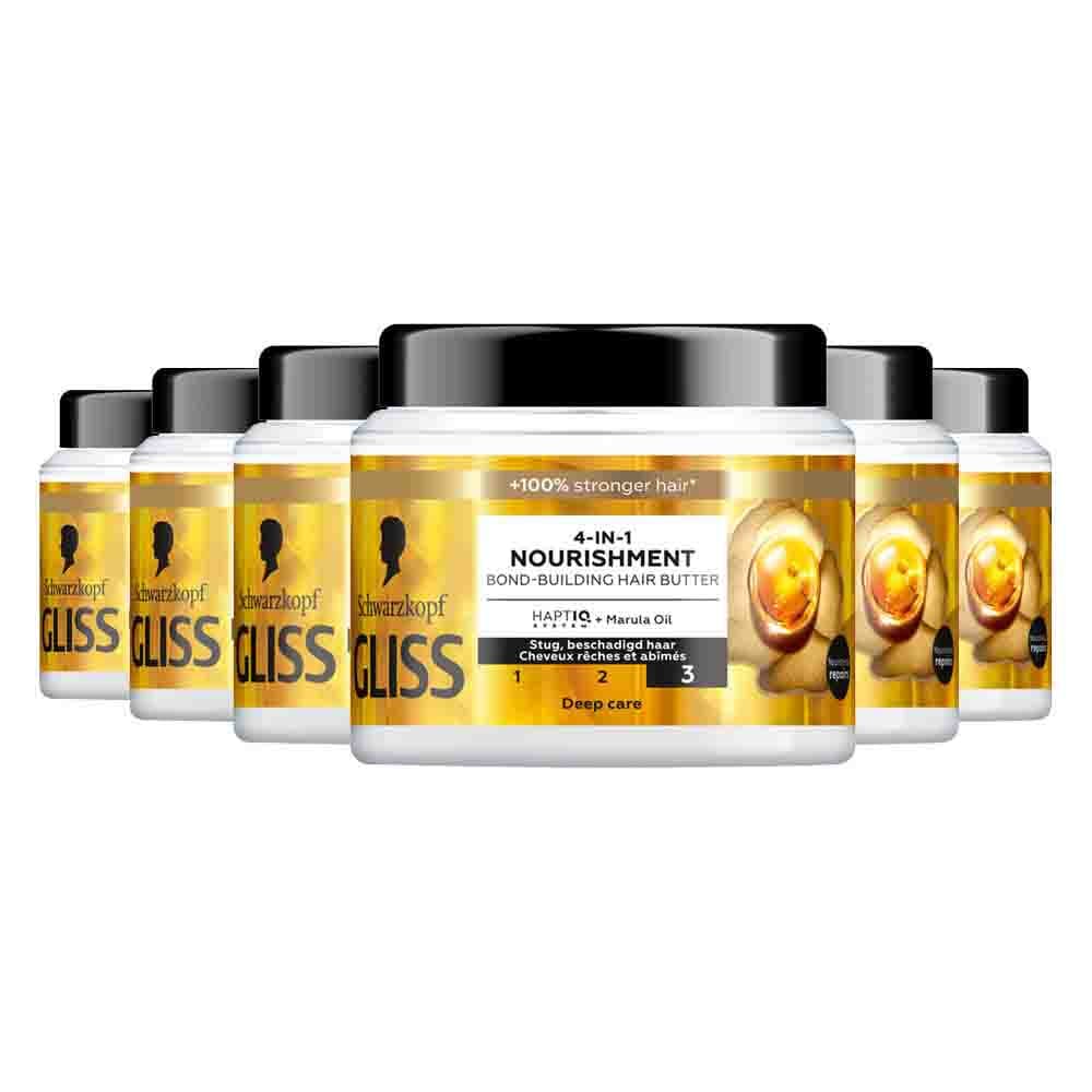 6x Gliss Haarmasker Ultimate Repair Treatment 400 ml