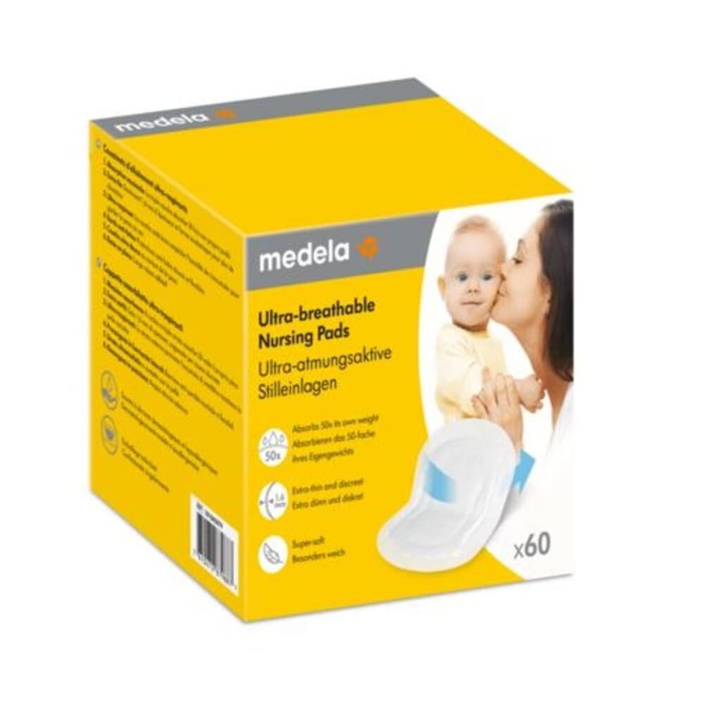 Medela Wegwerp Zoogcompressen Ultra Ademend Extra Dun 60 stuks