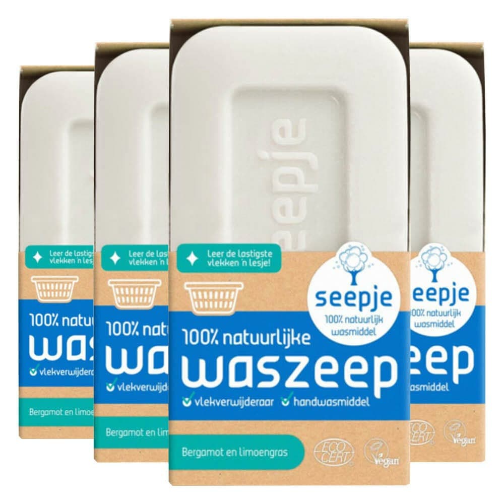 4x Seepje Waszeep Blok 120 gr
