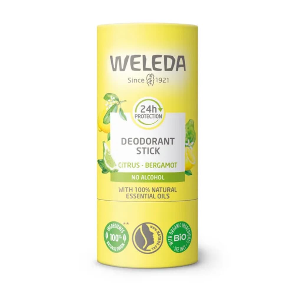 2e halve prijs: WELEDA Deodorant Stick 24h Citrus Bergamot 50 gr