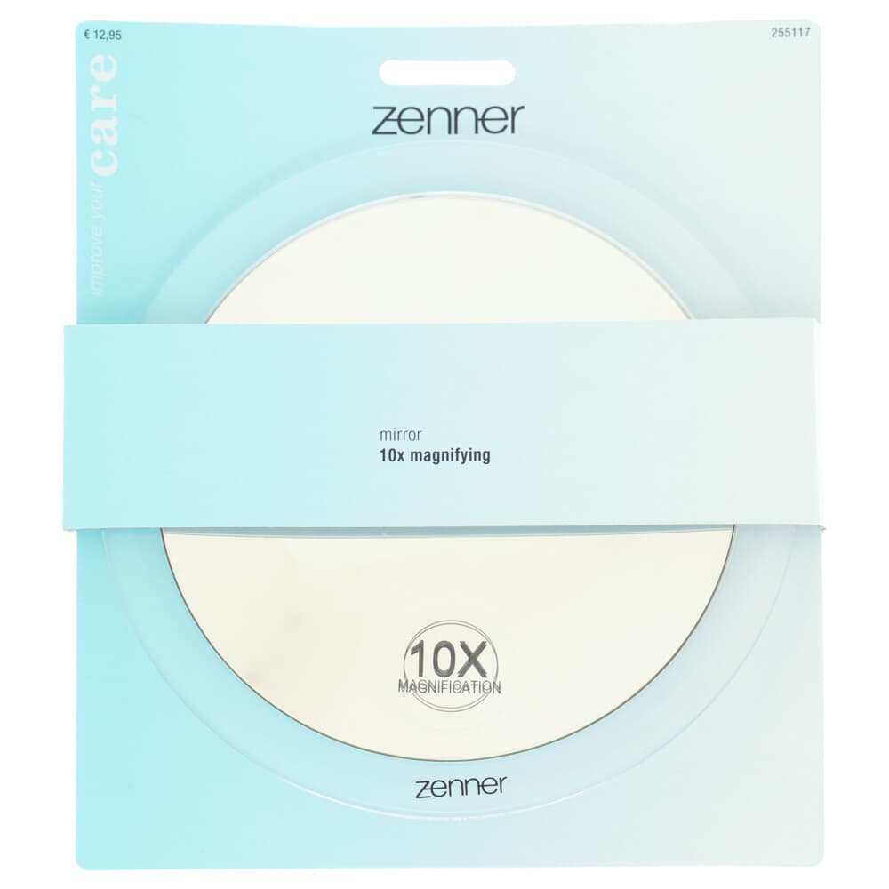 Zenner Spiegel 10x Vergrotend Zilver