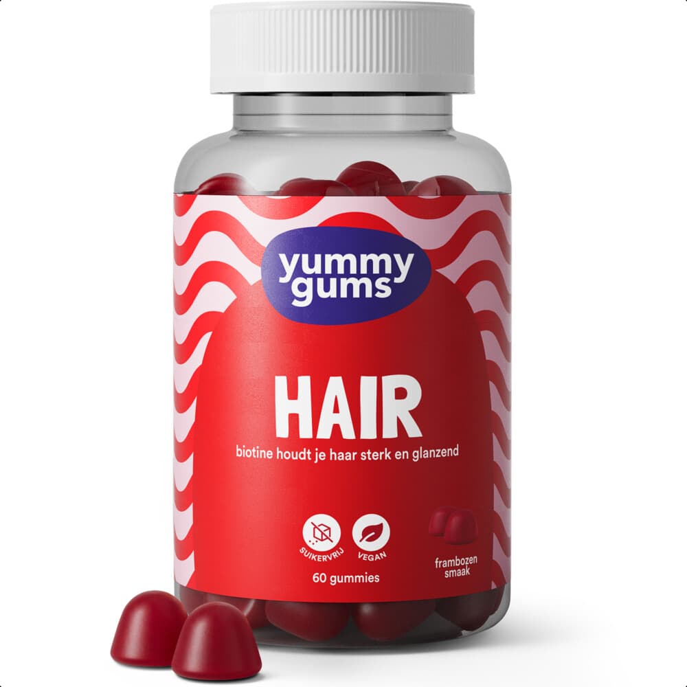 Gratis Verzending: Yummygums Hair 60 gummies