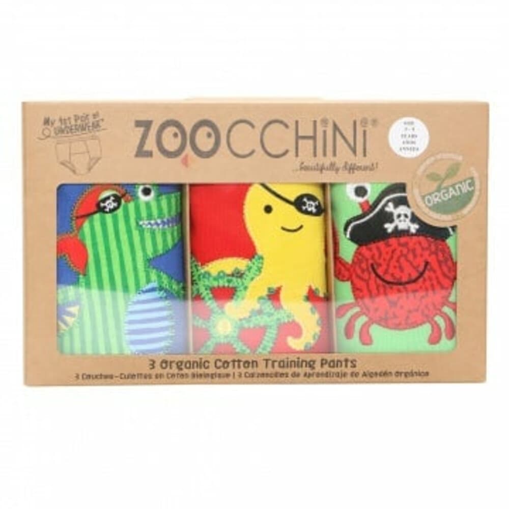 Zoocchini Oefenbroekjes 3-4 jaar Boys Pirate Pals 3 stuks