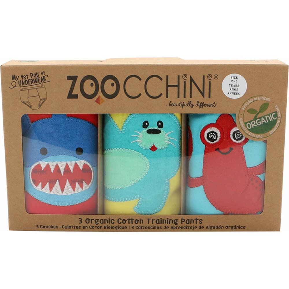 Zoocchini Oefenbroekjes 3-4 jaar Boys Ocean Pals 3 stuks