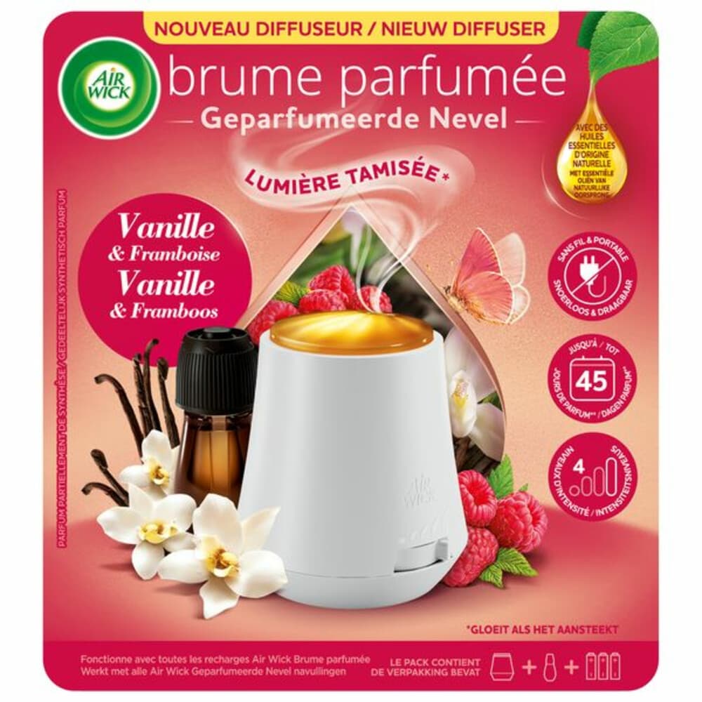 Air Wick Essential Mist Automatische Luchtverfrisser Starter Kit Vanilla&Raspberry