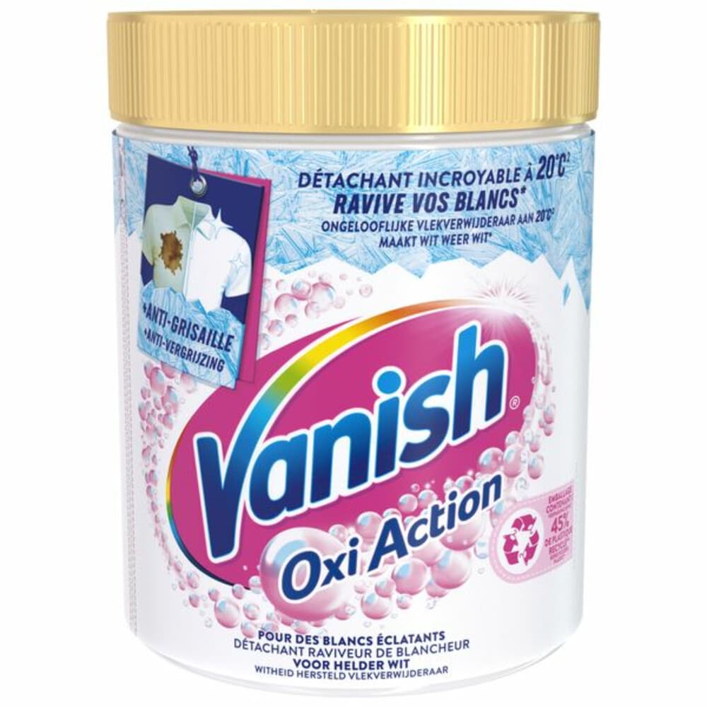 2e halve prijs: Vanish Oxi Action Wasbooster Poeder Whitening 940 gr