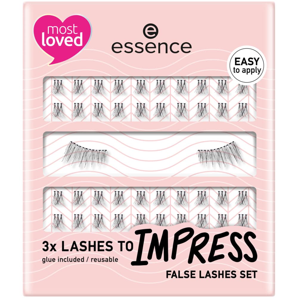 essence 3x LASHES TO IMPRESS False Lashes Set 01 Hey pretty lashes!