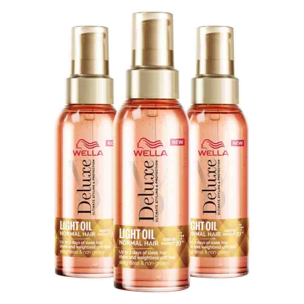 3x Wella Deluxe Oil Light 100 ml