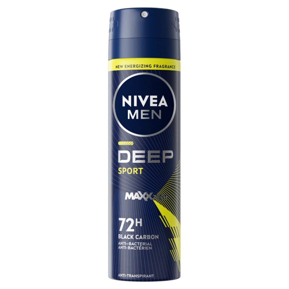 1+1 gratis: NIVEA Men Deodorant Spray Deep Sport 150 ml