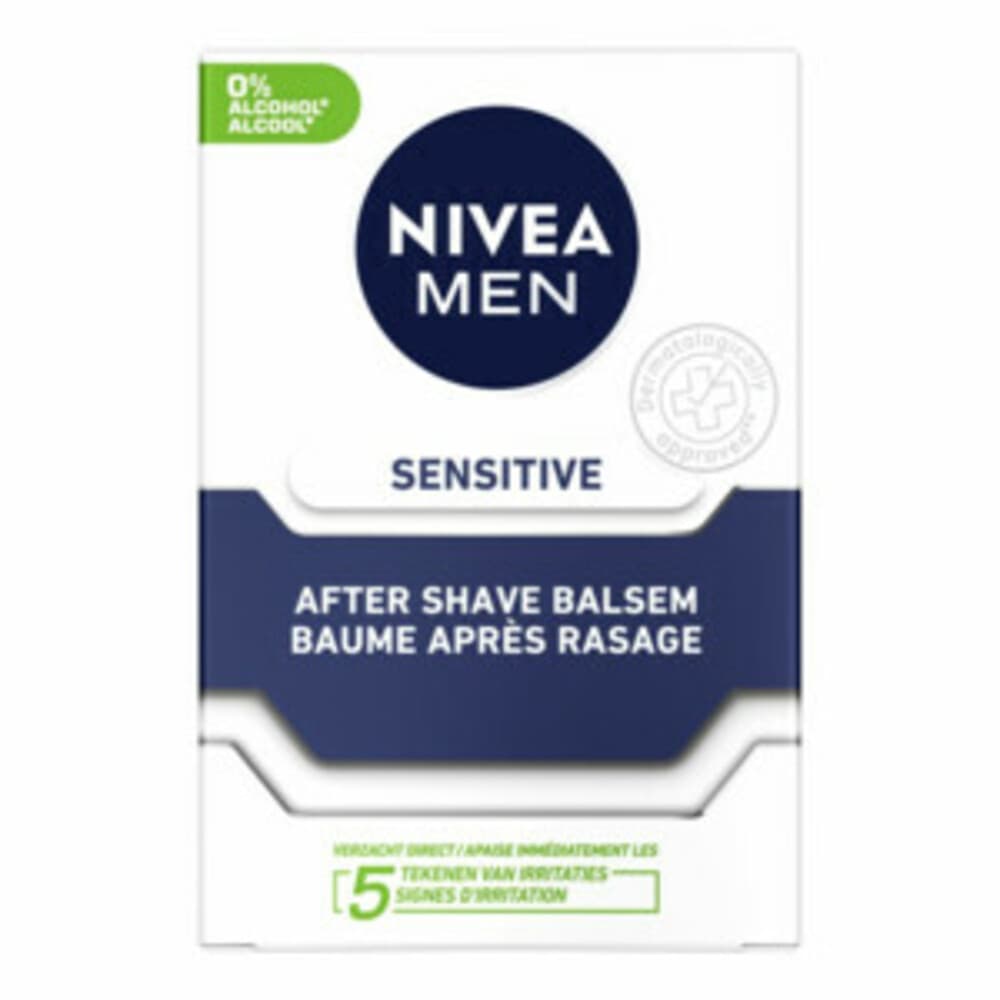 6x NIVEA Men Aftershave Balsem Sensitive 100 ml