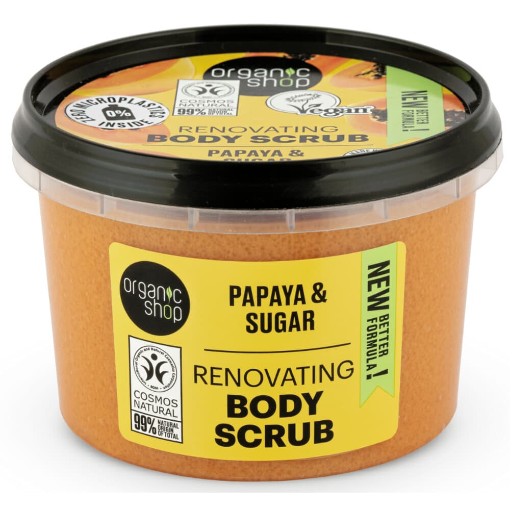 3x Organic Shop Body Scrub Papaya 250 ml