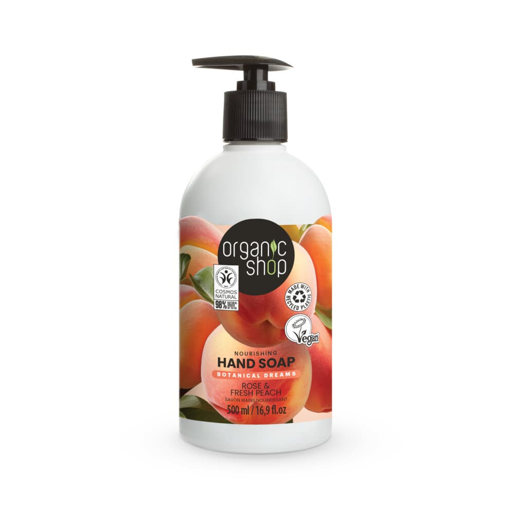 Organic Shop Handzeep Rose&Peach 500 ml