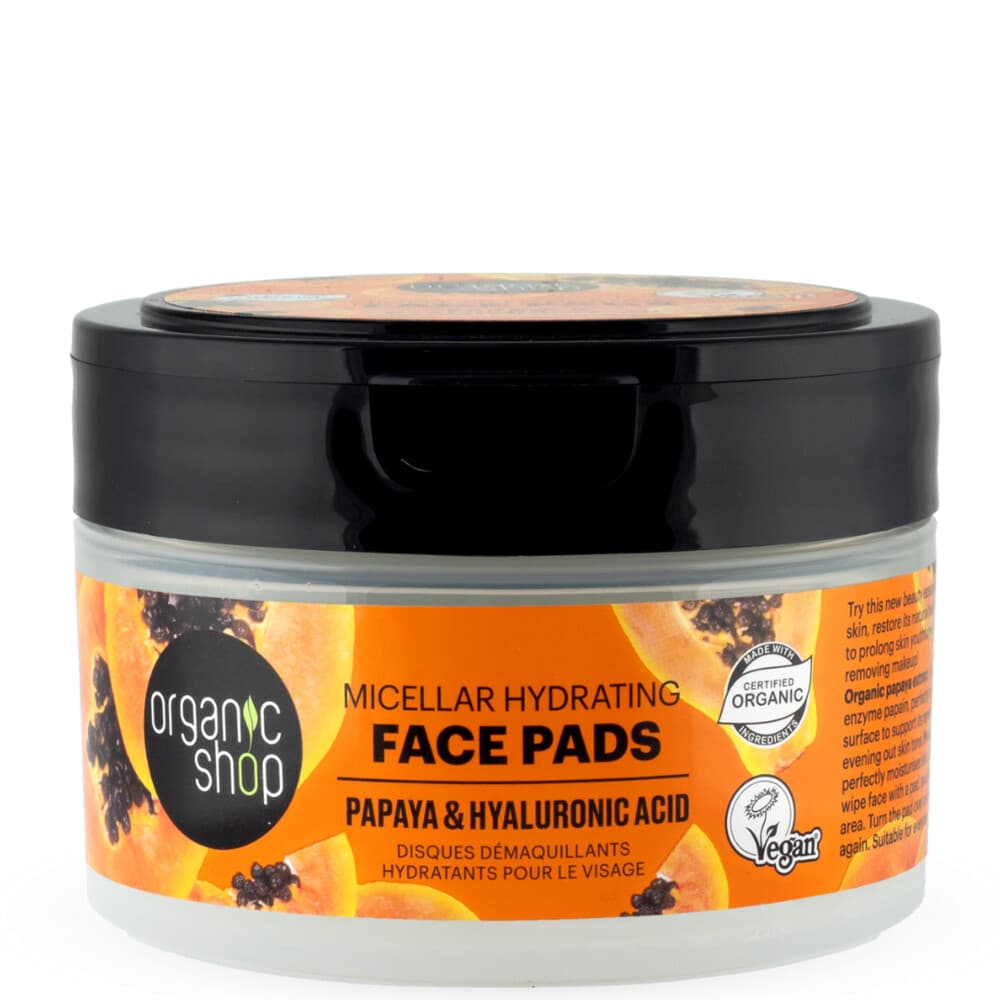Organic Shop Face Pads Micellar Hydrating 20 pcs