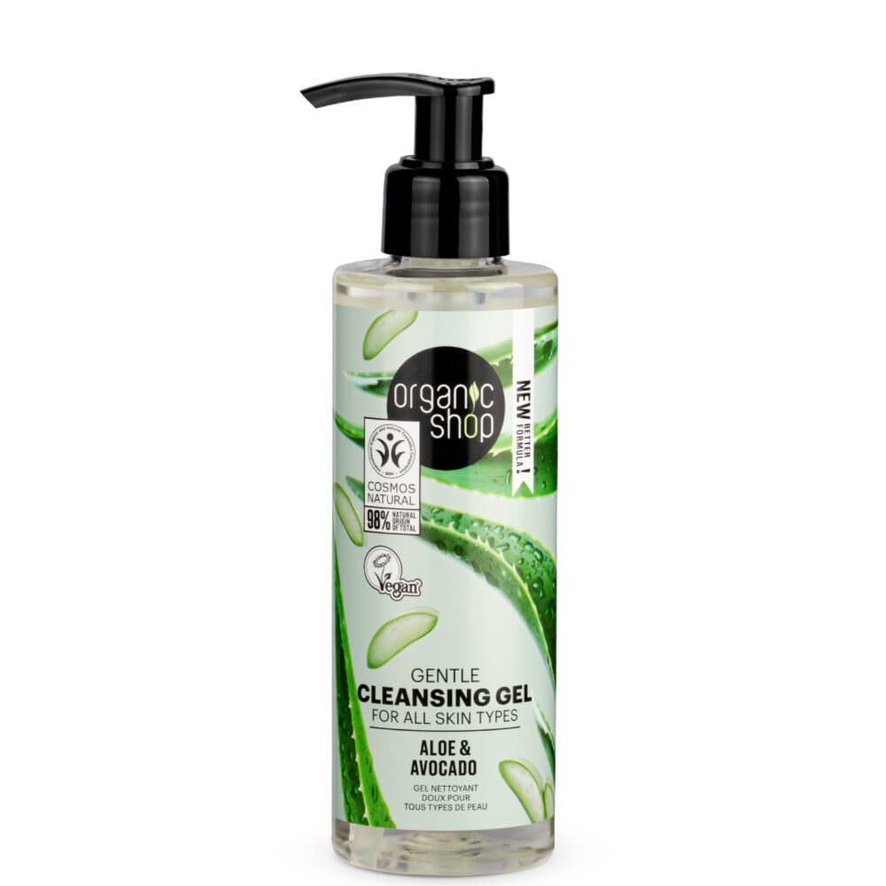 3x Organic Shop Cleansing Gel Avocado and Aloe 200 ml