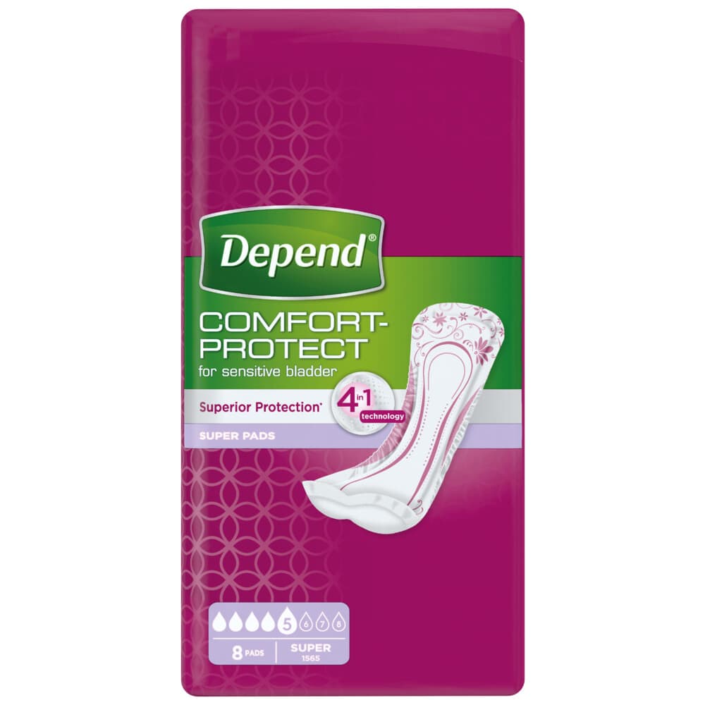 Depend Pads Super 8 stuks