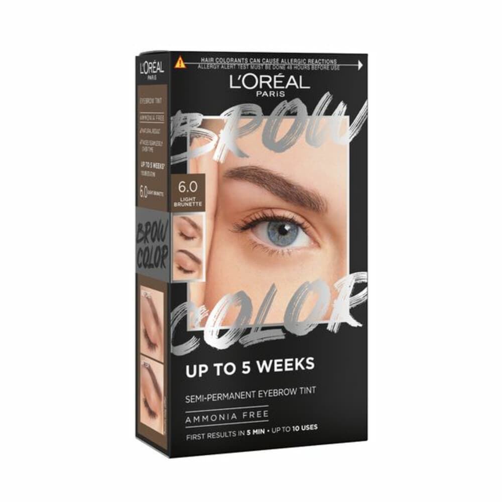 1+1 gratis: L'Oréal Brow Color Wenkbrauwverf 6.0 Light Brunette 30 ml