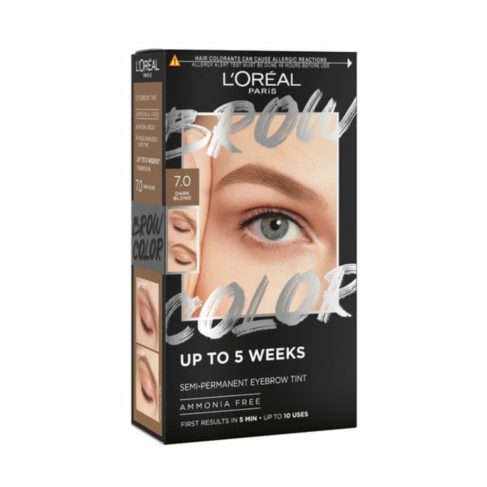 1+1 gratis: L'Oréal Brow Color Wenkbrauwverf 7.0 Dark Blond 30 ml