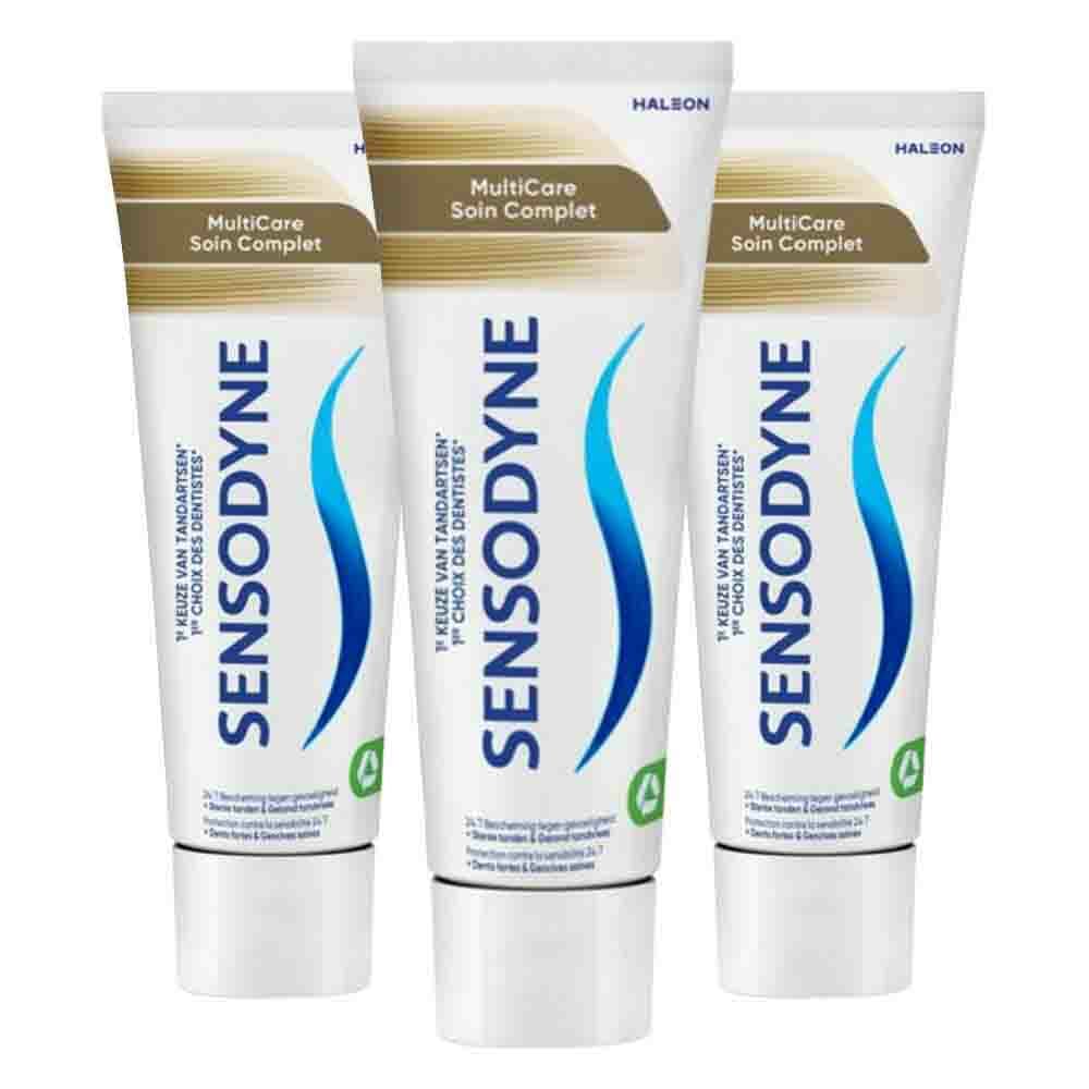 3x Sensodyne Tandpasta MultiCare 75 ml