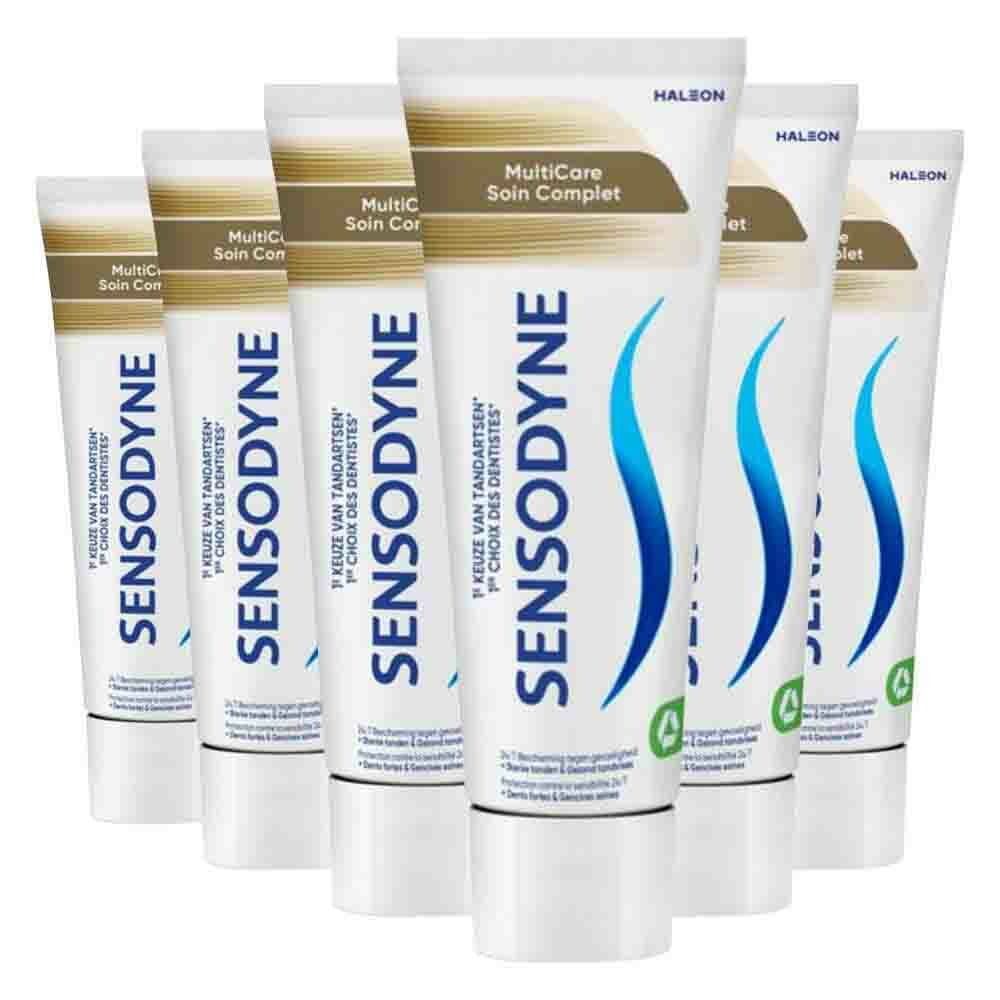 6x Sensodyne Tandpasta MultiCare 75 ml